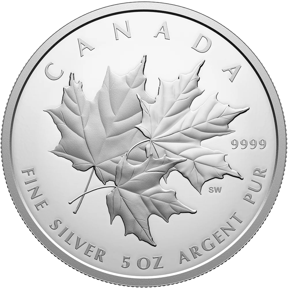 Silver Canadian Maple Leaf Coin
