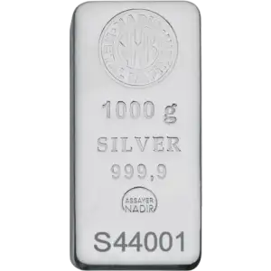 1 Kilo Silver Bar - Nadir Metal Rafineri