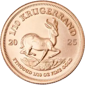 1/10 oz Gold Coin- Krugerrand - 2025 (3)