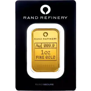 1 oz Gold Bar - Loxodonta Africana - Rand Refinery