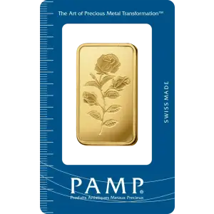 1oz Gold Bar - PAMP Rose