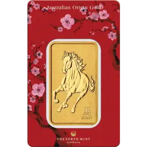 1oz Gold Bar - Lunar III Horse  (2)