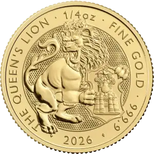 1/4 oz Gold Coin - Tudor Beasts Queens Lion - 2026