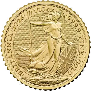 1/10oz Gold Coin - Britannia King Charles III - 2026