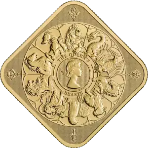 1 oz Gold Bar - Queen's Beast Completer - Royal Mint