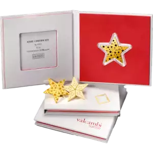 5 x 1g CombiBar Star Glittering Stars - Gold - Valcambi