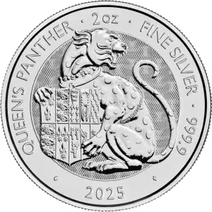 2oz Silver Coin -  Tudor Beasts Queen Panther - 2025