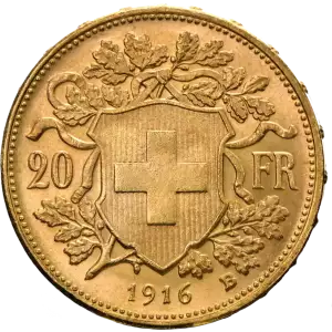20 Swiss Francs Vreneli - Gold - 1897-1949