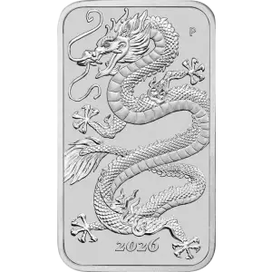 1 oz Silver Coin - Dragon Rectangular - 2026 (2)