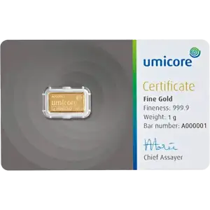 1 Gold Bar - Umicore (2)