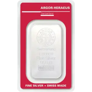 1 oz Silver Bar - Argor-Heraeus