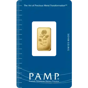 1oz Gold Bar - PAMP Rose