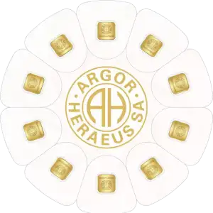 10 x 1g Gold Bars - Argor-Heraeus (4)