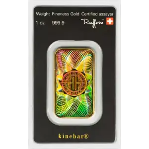 1oz Gold Bar - Argor-Heraeus - Kinebar