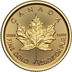 1/20 oz Gold Coin - Maple Leaf-  2025 (2)
